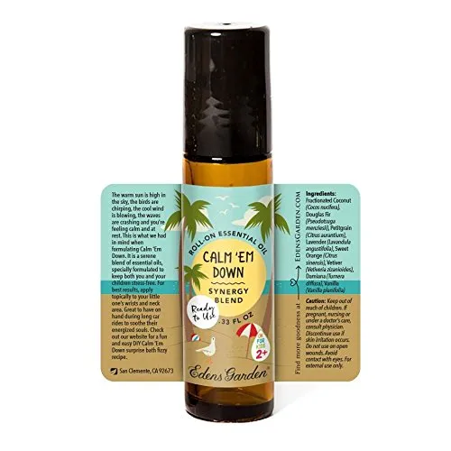 A CALMING ESSENTIAL OIL BLEND IN A TRAVEL-FRIENDLY ROLLER