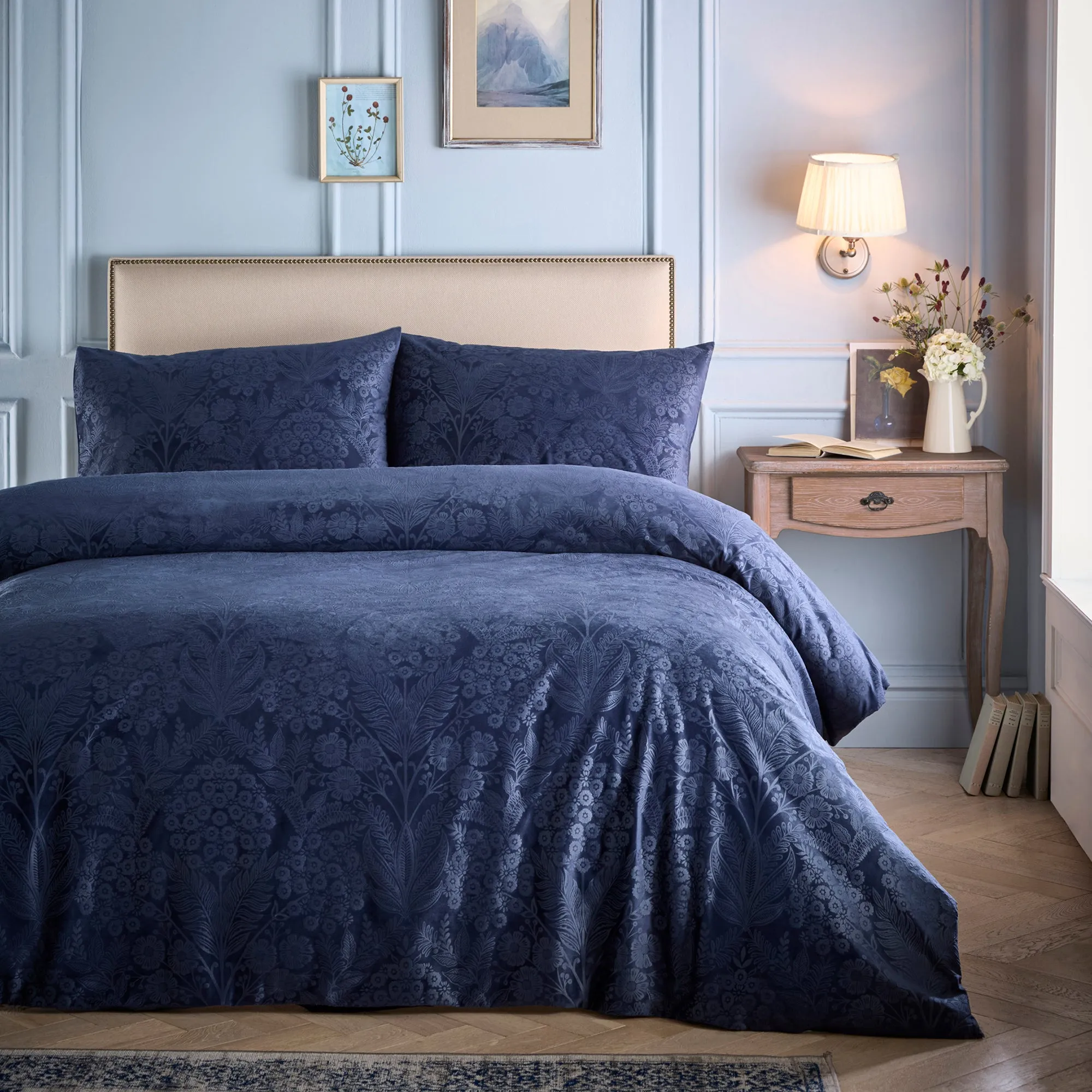 Appletree Heritage Berkley Duvet Cover Set - Navy