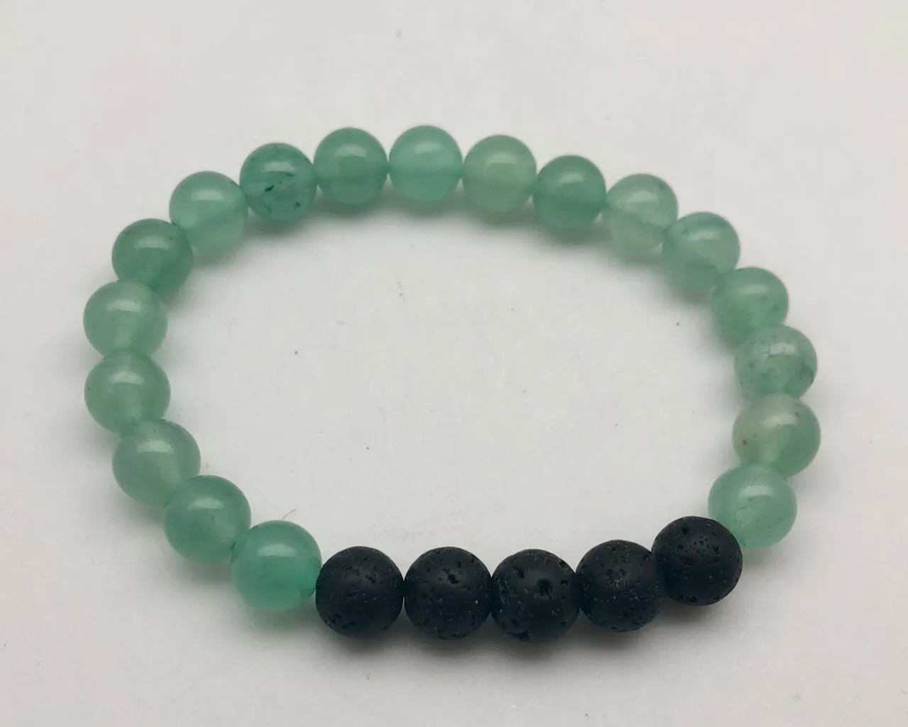 Aromatherapy Aventurine Lava Stone Mala Bracelet