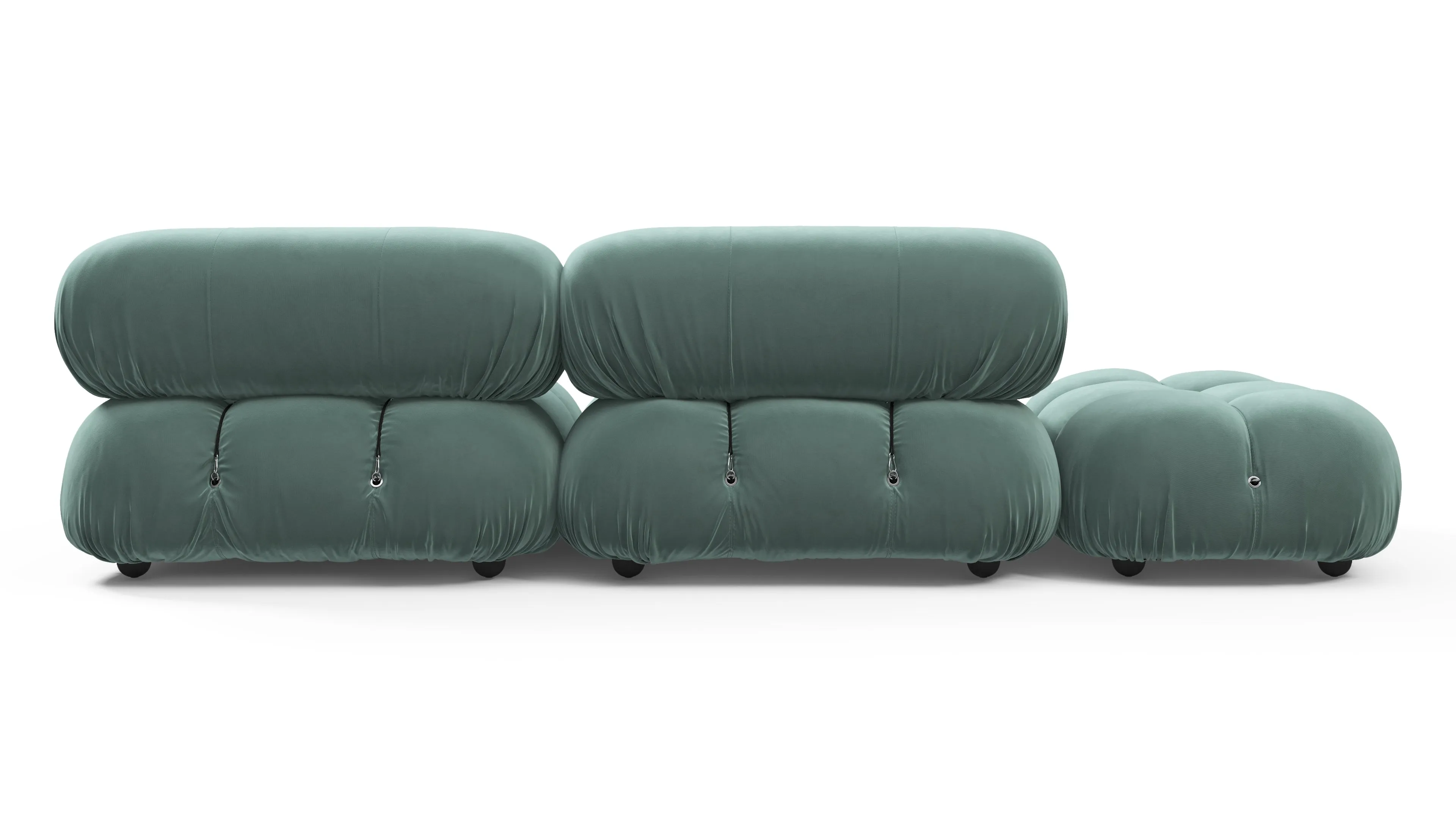 Belia - Belia Open End Sofa, Left, Jadeite Luxe Velvet