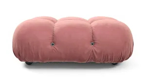 Belia - Belia Ottoman, Blush Pink Velvet