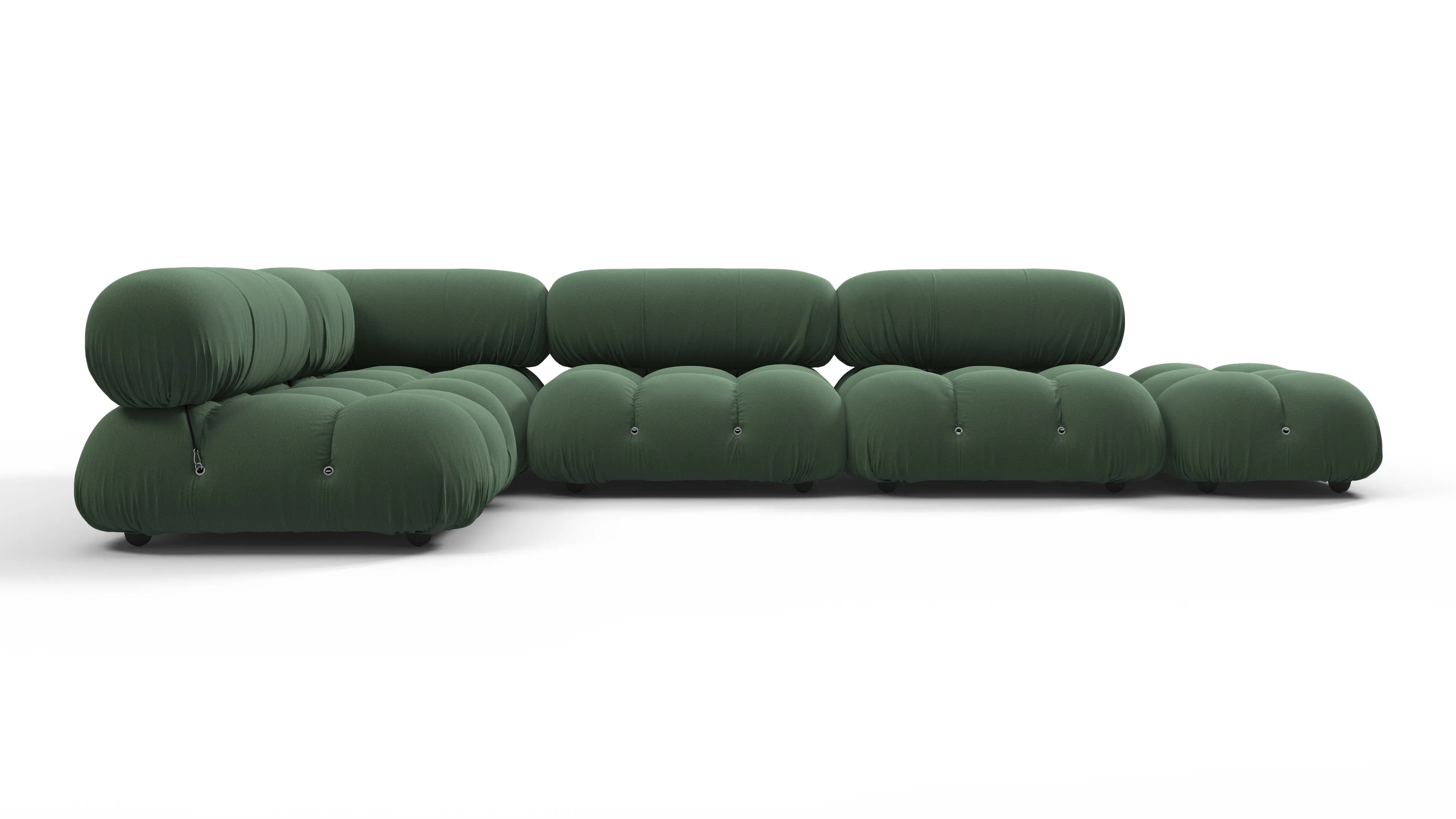 Belia - Belia Sectional, Left Corner, Evergreen Brushed Weave