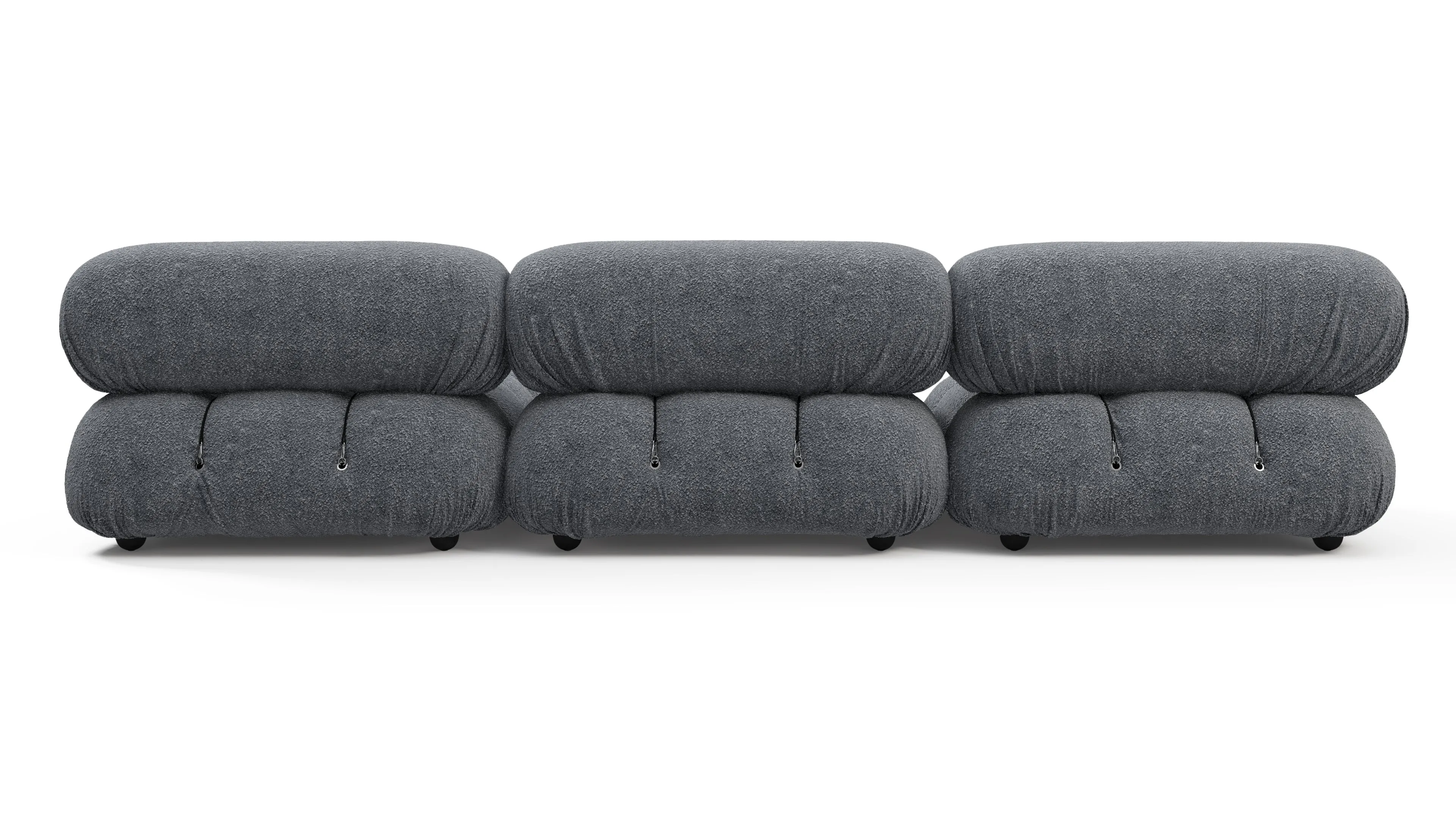 Belia - Belia Sectional, Right Chaise, Gray Boucle