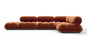 Belia - Belia Sectional, Right Corner, Spice Velvet