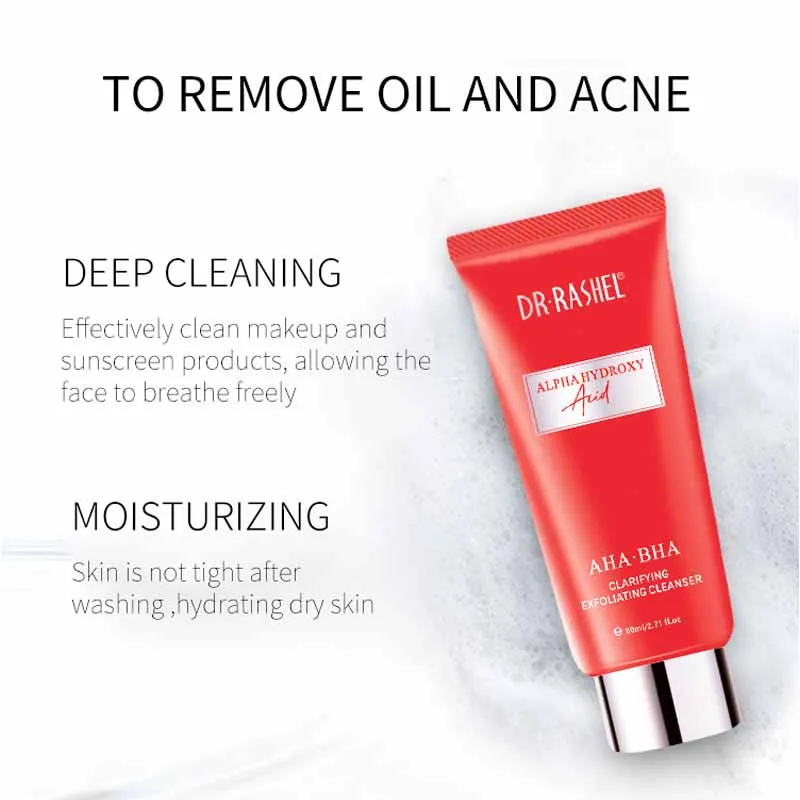 DR RASHEL AHA BHA Clarifying Exfoliating Facial Cleanser Face Wash 80ml DRL- 1645