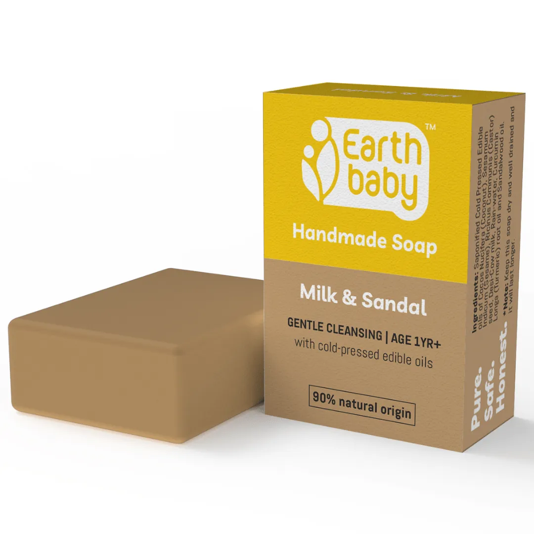 EarthBaby Handmade Milk & Sandal Soap