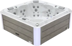 Empava Outdoor Hot Tub 87" x 35" Luxury Freestanding 5-Person LED-Lighted and 41 Jets Square New