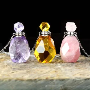 Gamarra Crystal Essential Oil Diffuser Bottle Pendant