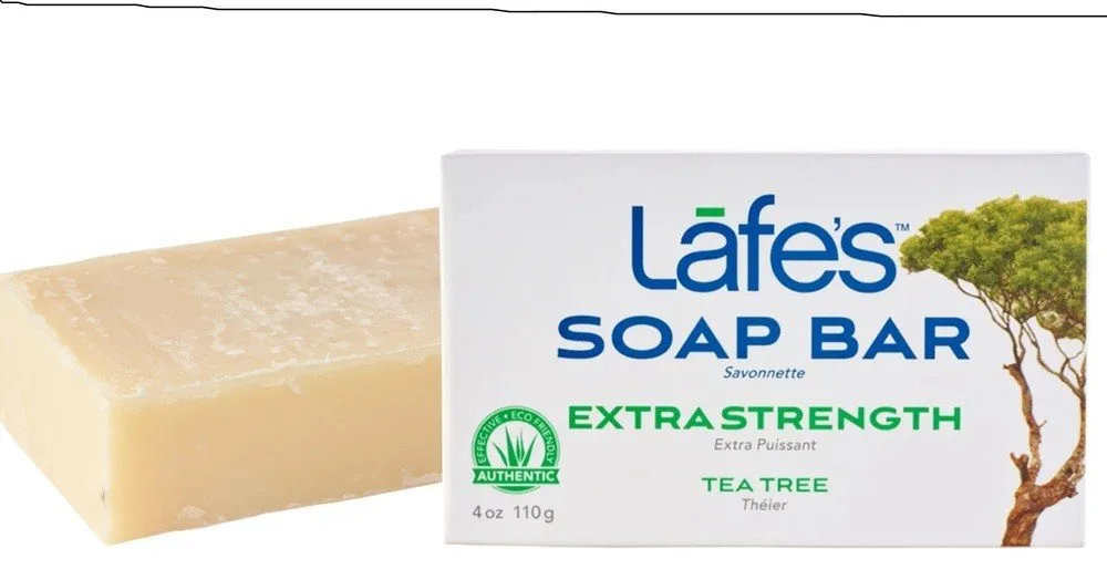 Lafe's Natural Bodycare Hand Crafted & Cold Processed Extra Strength Soap 4 oz Bar Soap