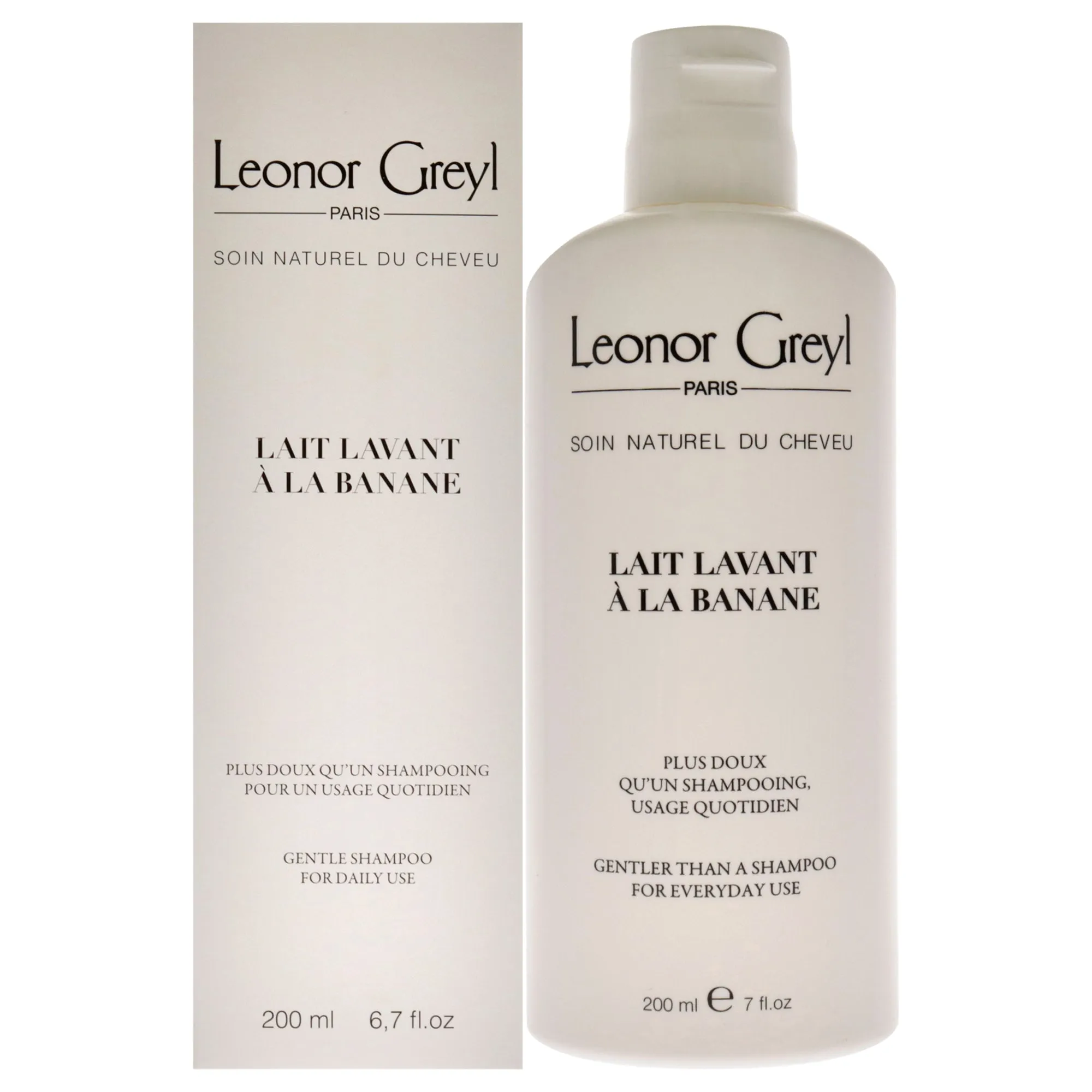 Leonor Greyl Paris Lait Lavant À La Banane - Volumizing Shampoo for Daily Use, 7oz