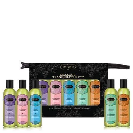 Massage Tranquility 5 Aromatherapy Massage Oil Blend Travel Kit