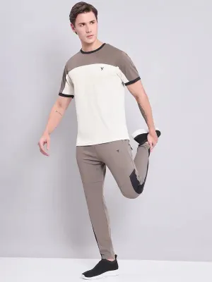 Men Colorblock Slim Fit Crew Neck T-shirt with TECHNO COOL 