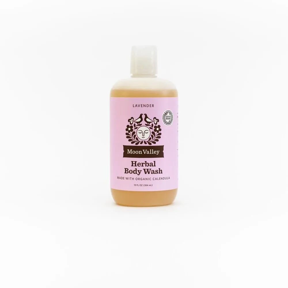 Moon Valley Organics Herbal Body Wash Lavender 13 oz Liquid