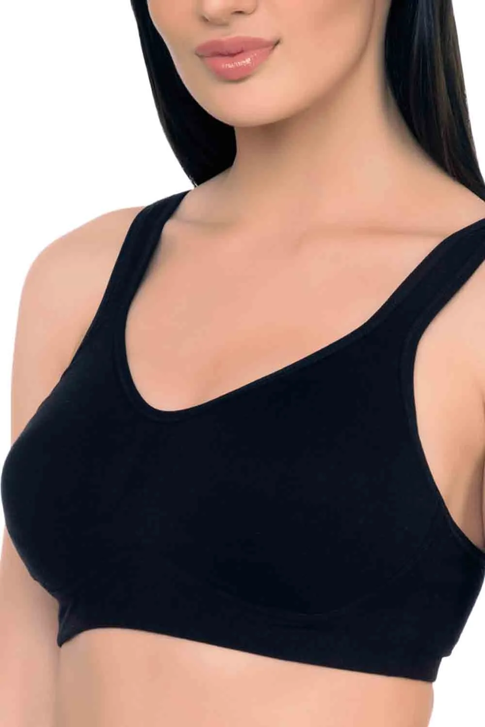 Organic Cotton Antimicrobial Soft Cup Full Coverage Bra-ISB097-