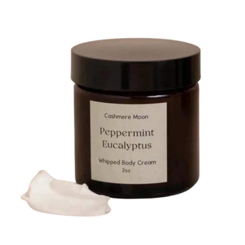 Peppermint Eucalyptus Whipped Body Cream - Travel Size 2oz.