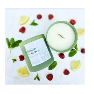 Wood Wick Aromatherapy Candle~Restore & Renew